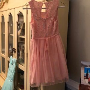 Beautiful peach party dress